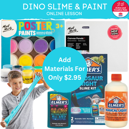 Dino Slime & Paint Online Lesson